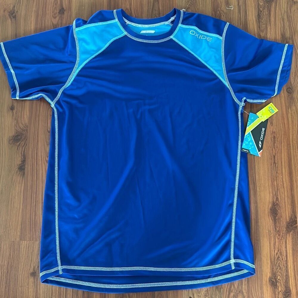 NWT oxide L brand new UPF 50 shirt L blue